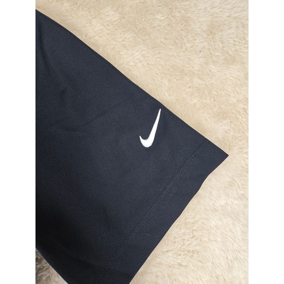 Nike Mens Golf Polo Shirt Aviara Logo Black Short Sleeve Size M - Picture 3 of 15